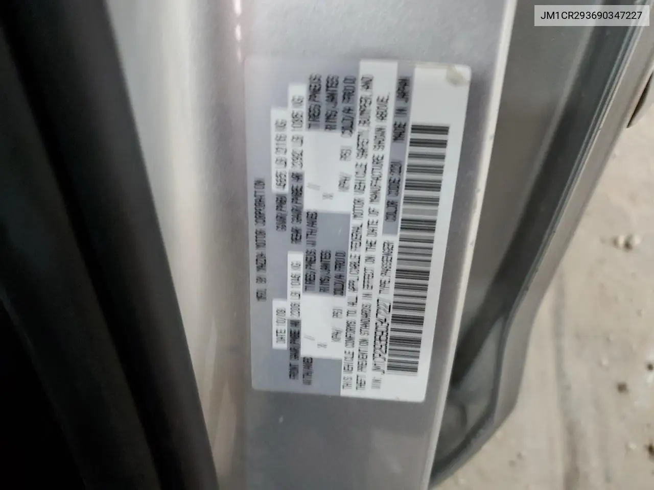 2009 Mazda 5 VIN: JM1CR293690347227 Lot: 58384245