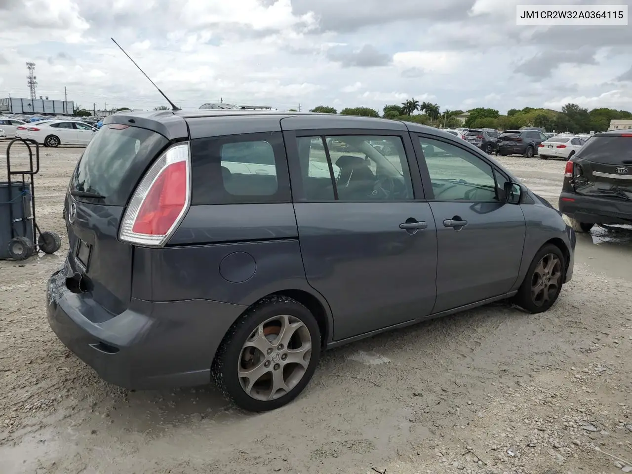 2010 Mazda 5 VIN: JM1CR2W32A0364115 Lot: 56470335
