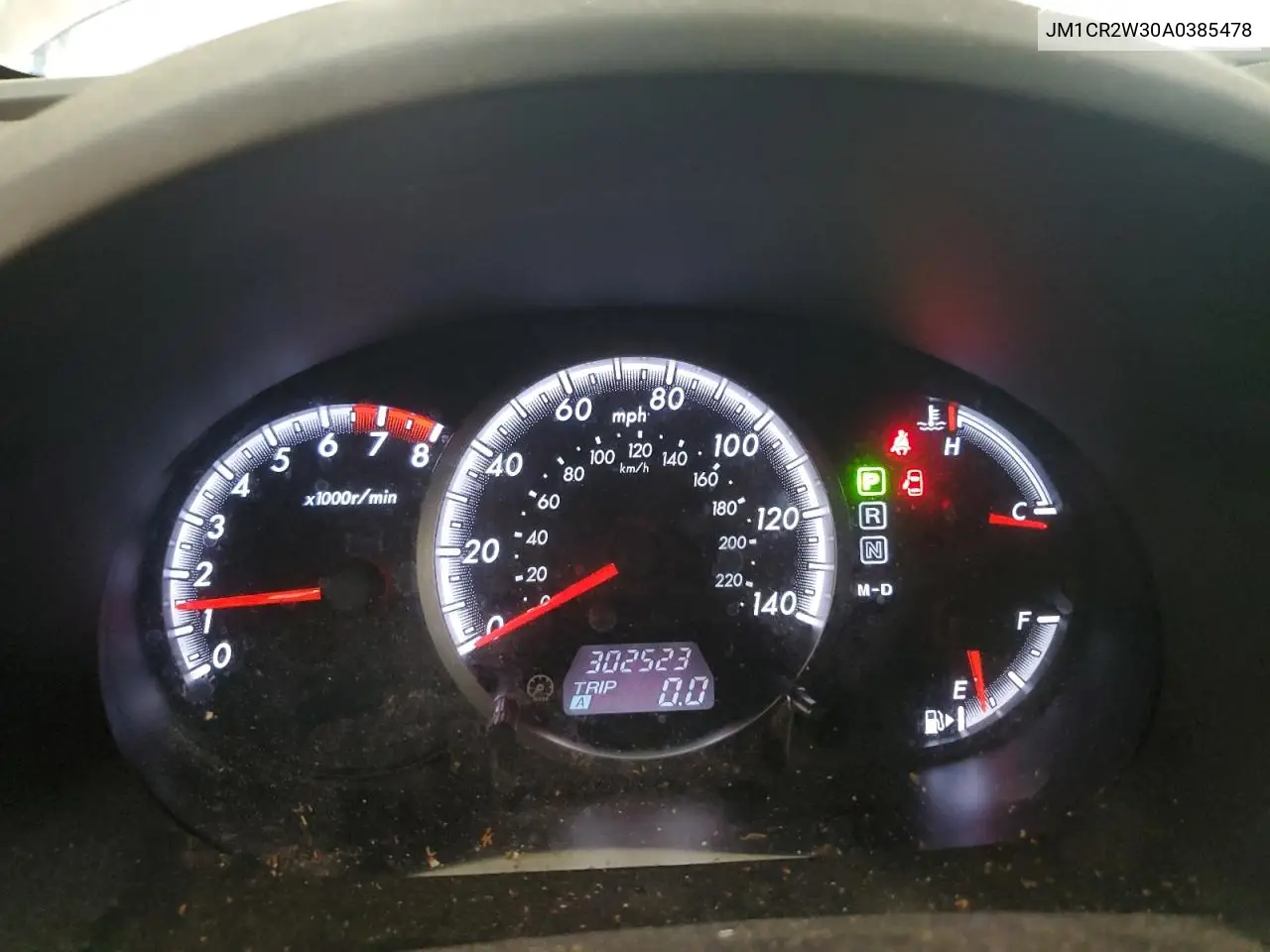 2010 Mazda 5 VIN: JM1CR2W30A0385478 Lot: 56887585
