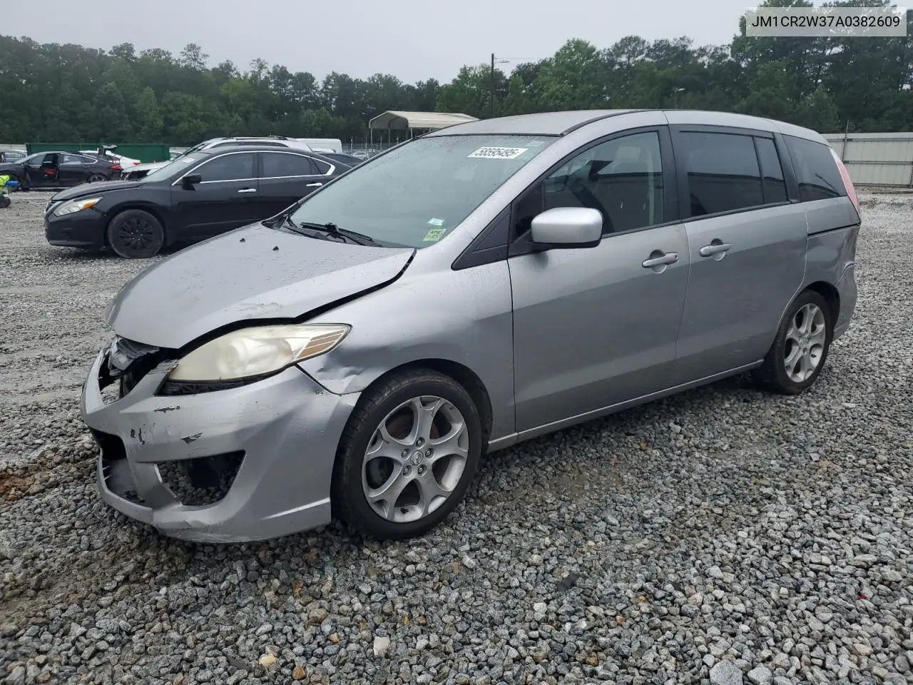 2010 Mazda 5 VIN: JM1CR2W37A0382609 Lot: 58595495