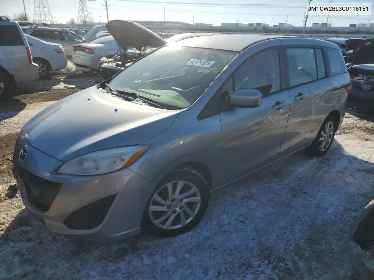 2012 Mazda 5 VIN: JM1CW2BL3C0116151 Lot: 46128925