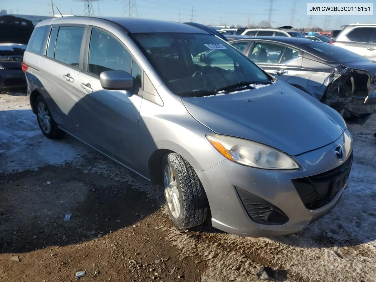 2012 Mazda 5 VIN: JM1CW2BL3C0116151 Lot: 46128925