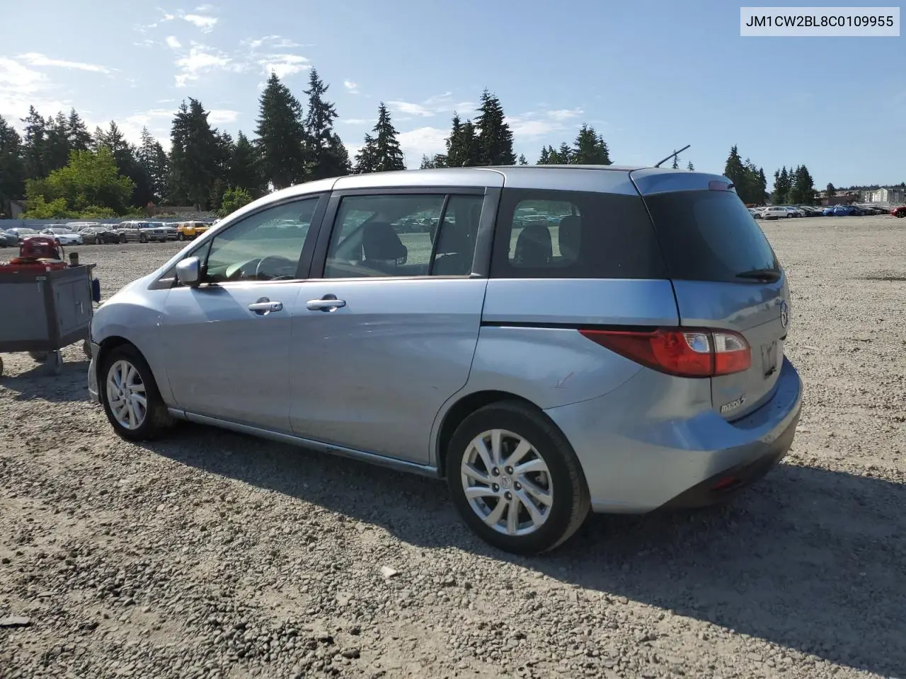 2012 Mazda 5 VIN: JM1CW2BL8C0109955 Lot: 61381475