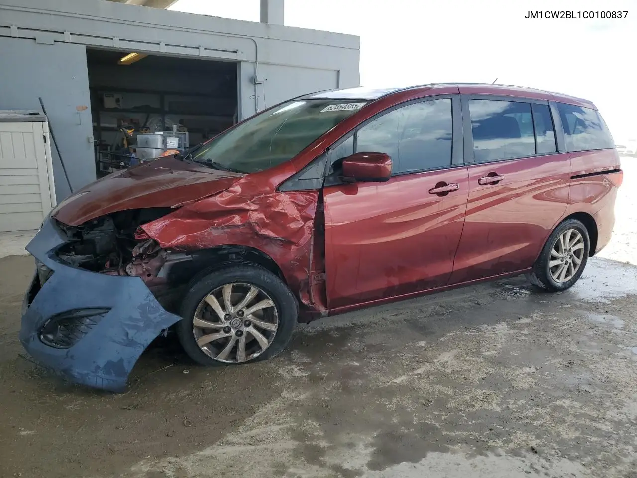 2012 Mazda 5 VIN: JM1CW2BL1C0100837 Lot: 62464555