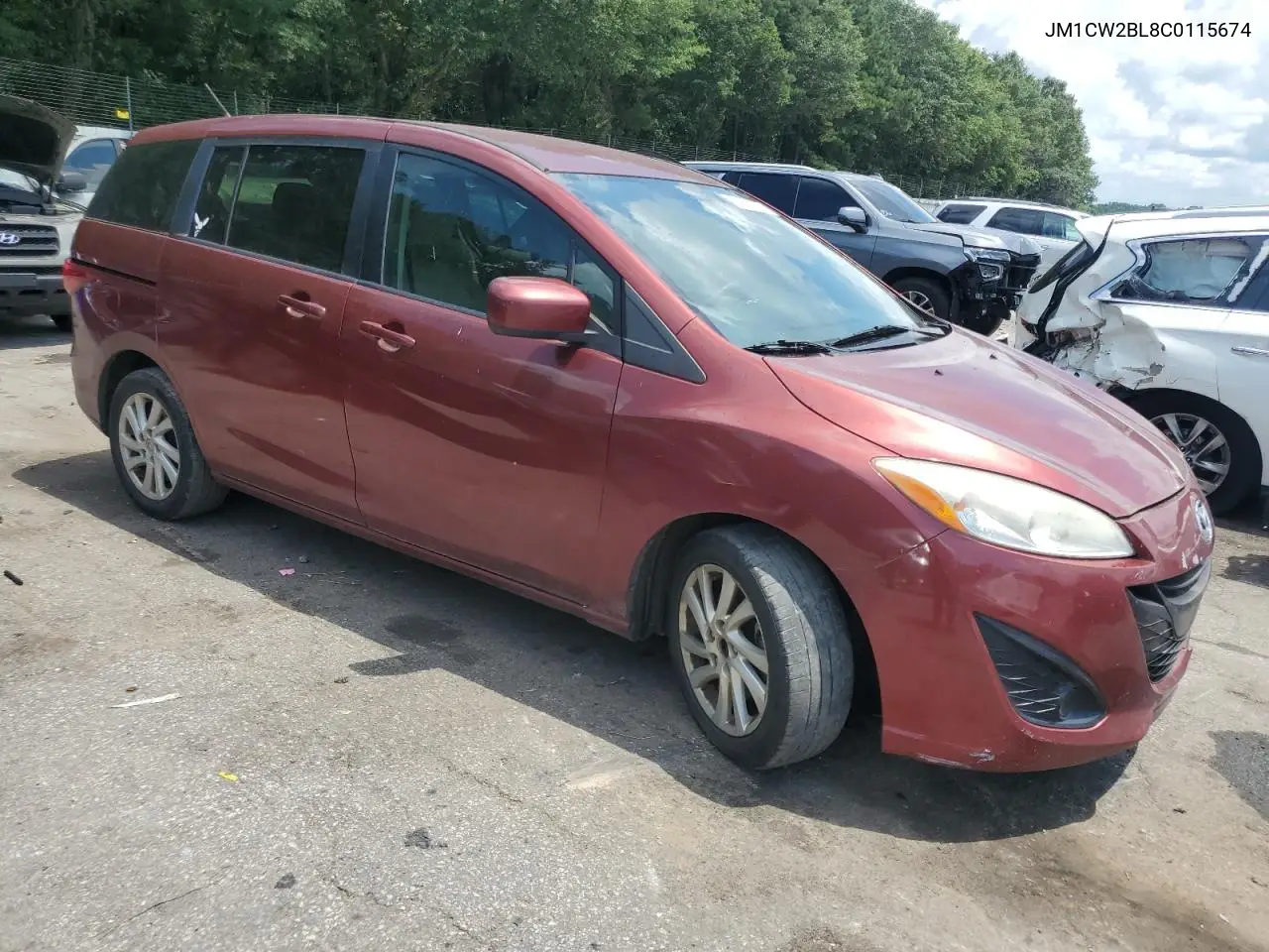 2012 Mazda 5 VIN: JM1CW2BL8C0115674 Lot: 64032465