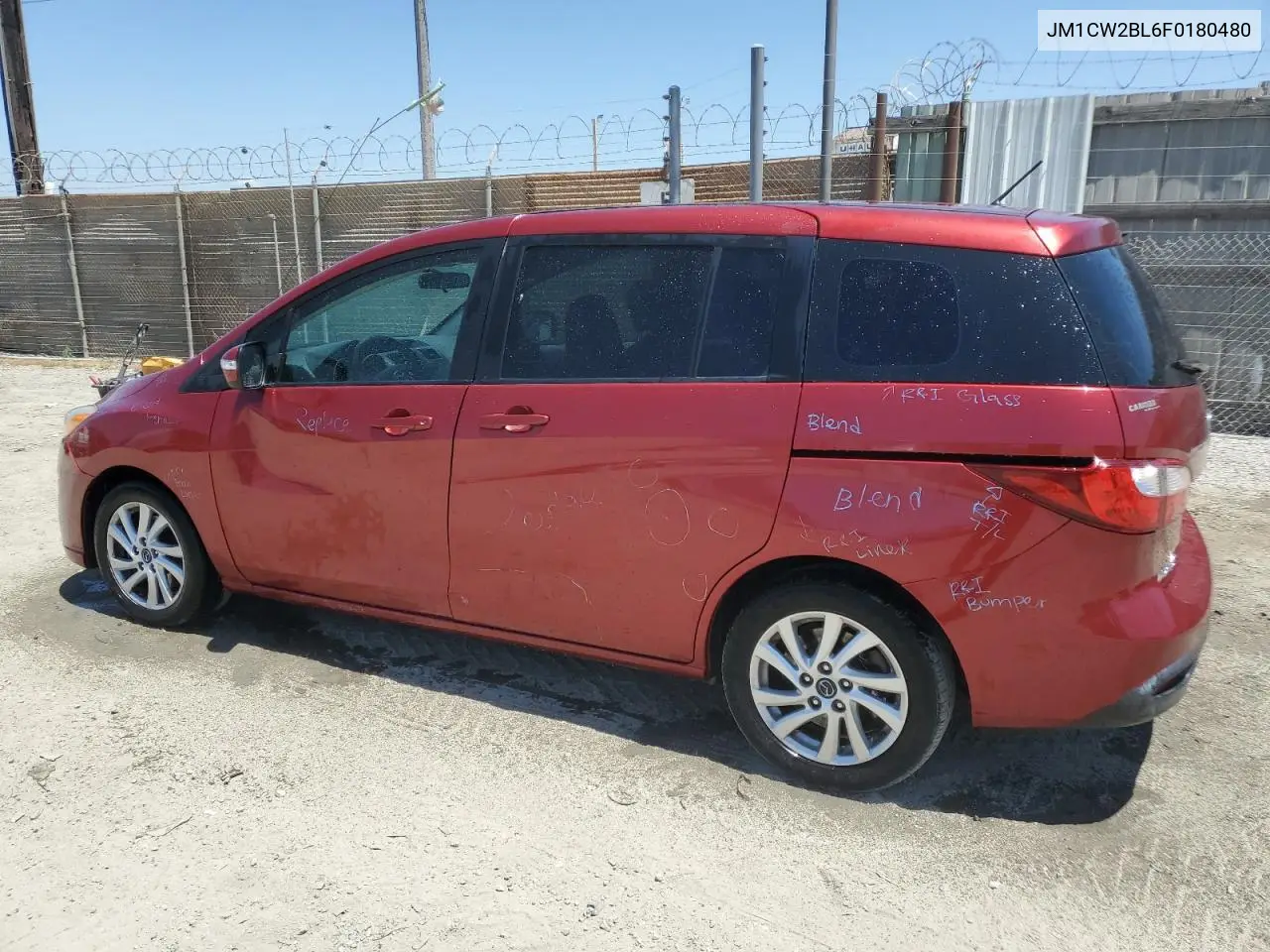 2015 Mazda 5 Sport VIN: JM1CW2BL6F0180480 Lot: 56341665