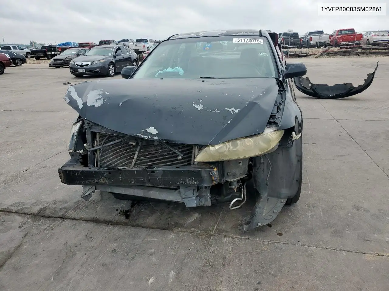 2003 Mazda 6 I VIN: 1YVFP80C035M02861 Lot: 51172075