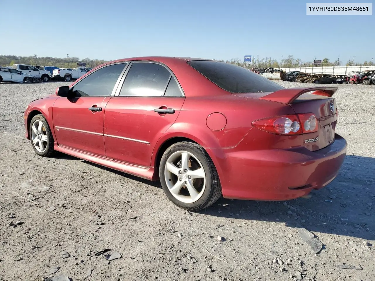 2003 Mazda 6 S VIN: 1YVHP80D835M48651 Lot: 51666745