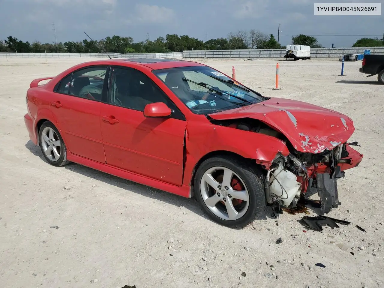 2004 Mazda 6 S VIN: 1YVHP84D045N26691 Lot: 52121645