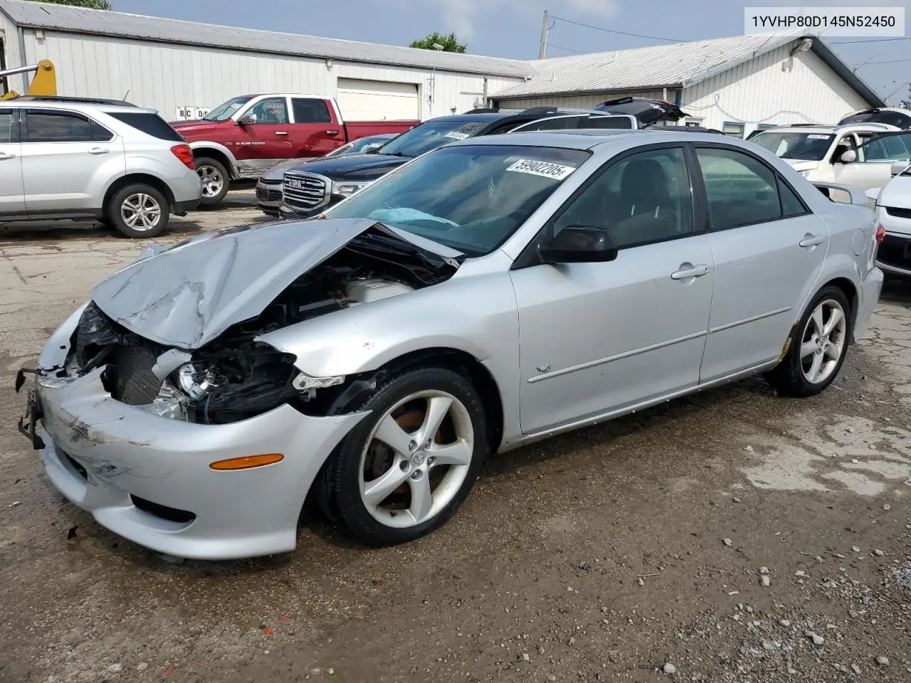 2004 Mazda 6 S VIN: 1YVHP80D145N52450 Lot: 59902205