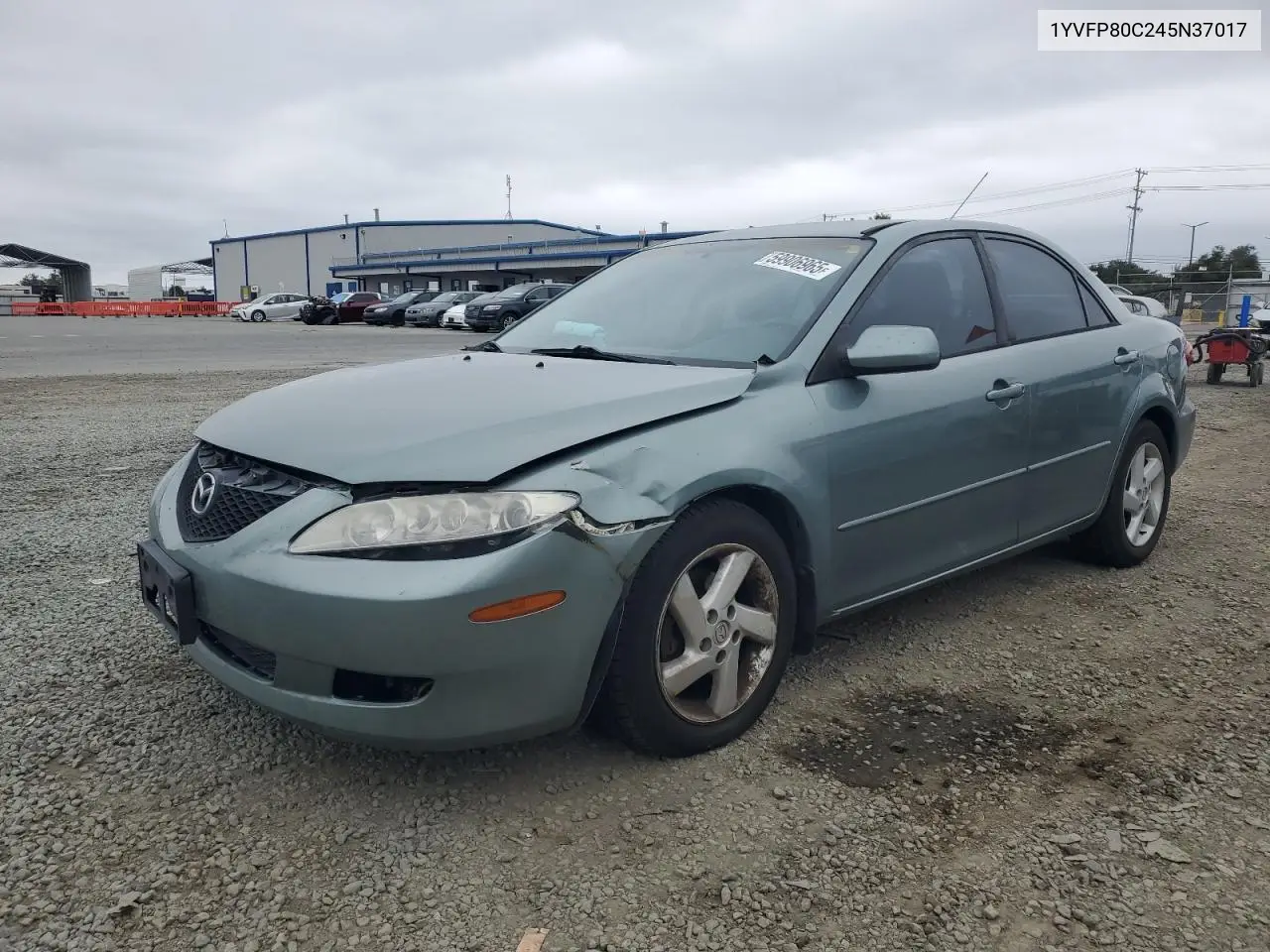 2004 Mazda 6 I VIN: 1YVFP80C245N37017 Lot: 59906965