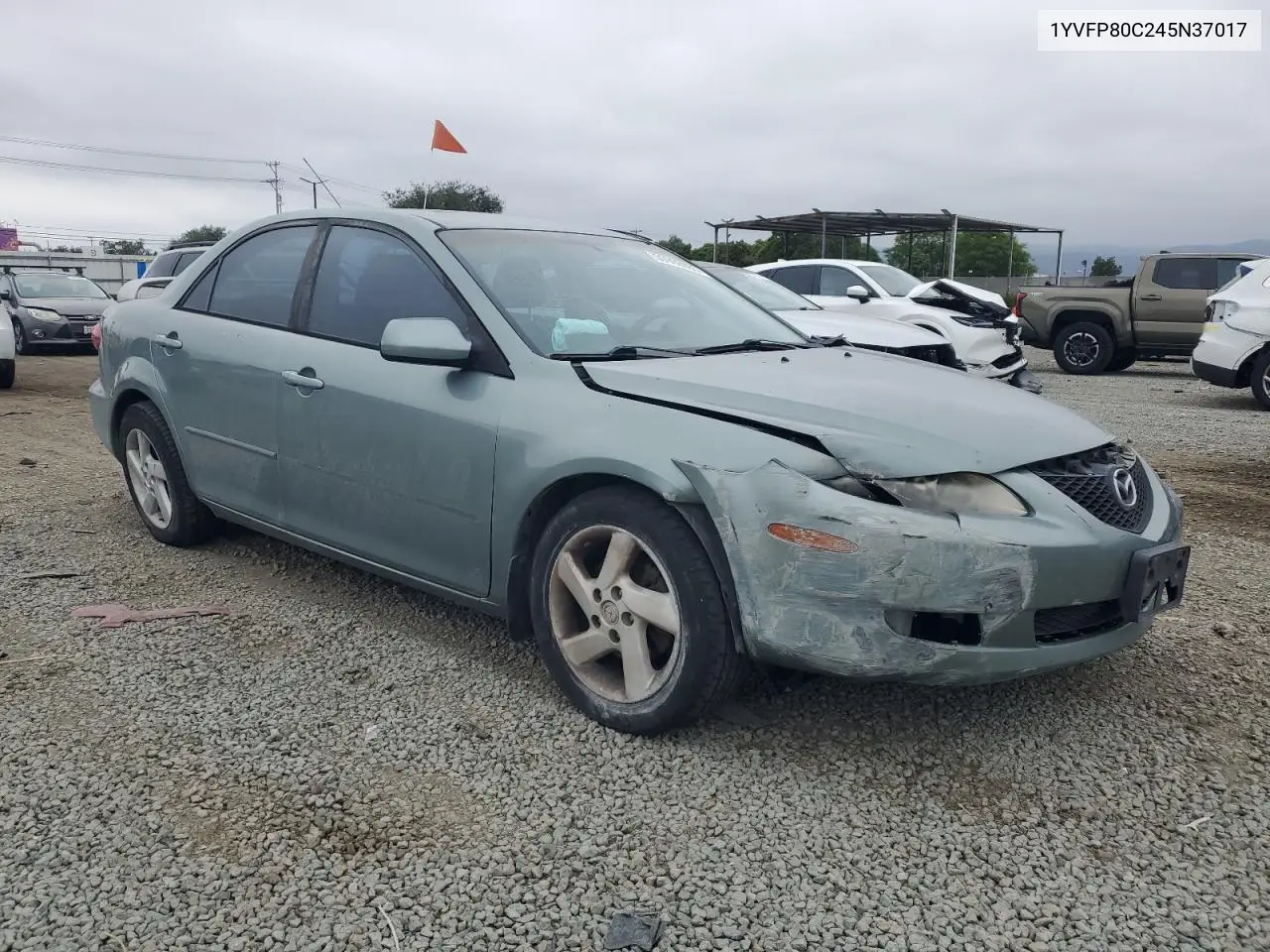 2004 Mazda 6 I VIN: 1YVFP80C245N37017 Lot: 59906965