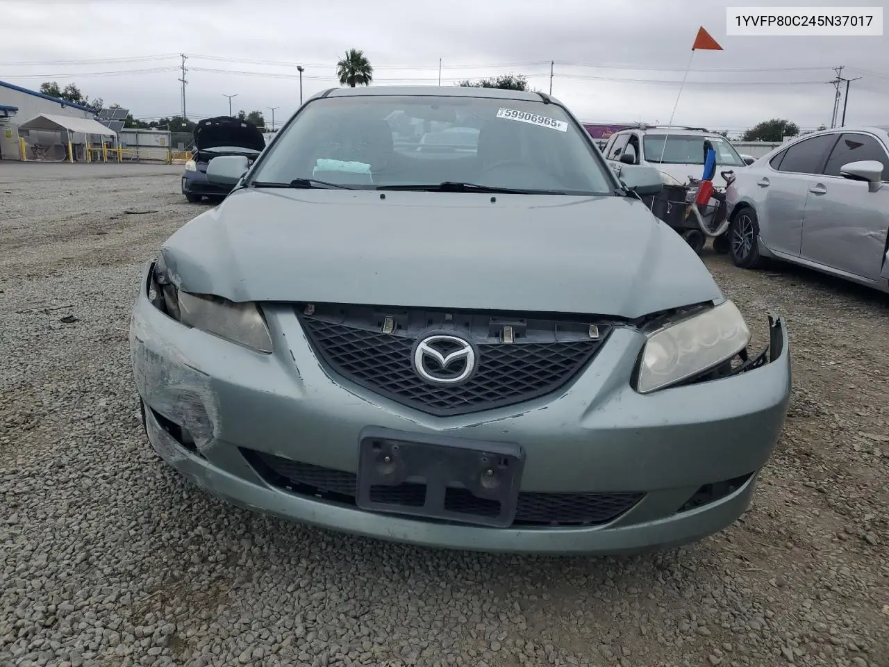 2004 Mazda 6 I VIN: 1YVFP80C245N37017 Lot: 59906965