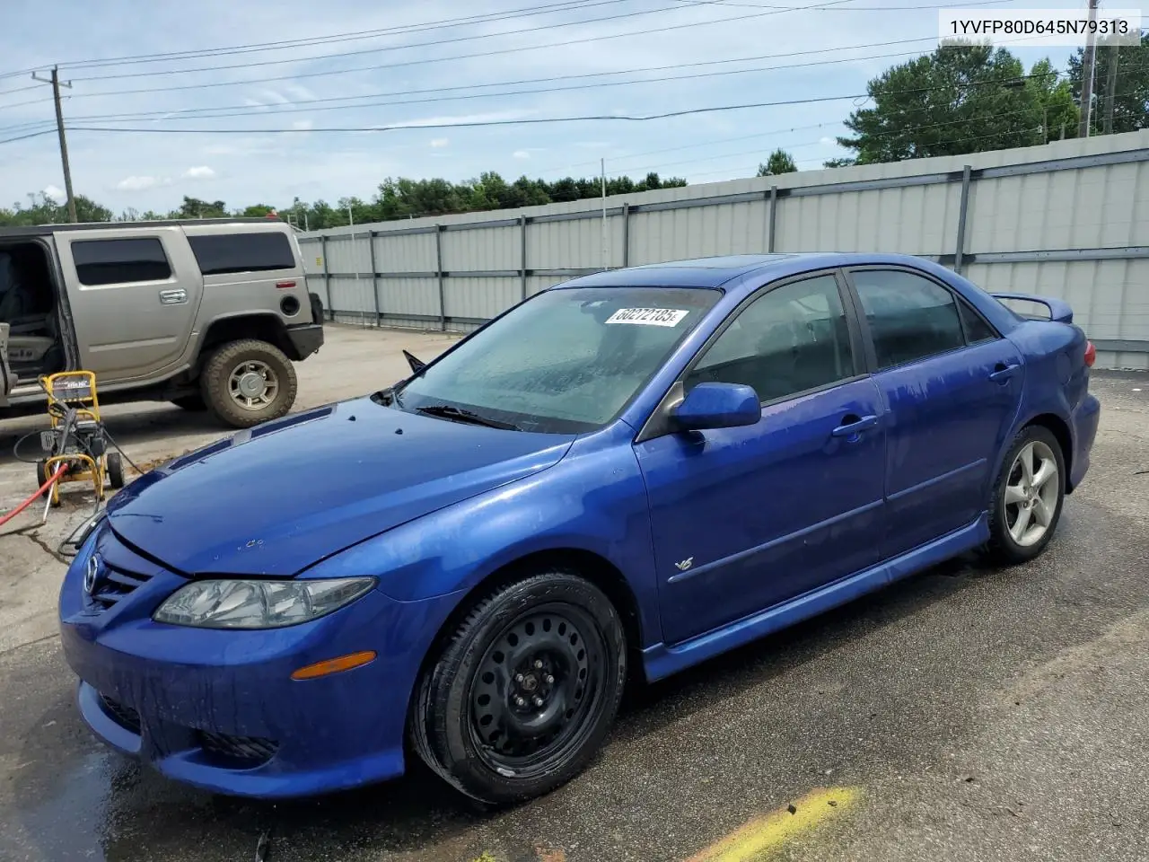 2004 Mazda 6 S VIN: 1YVFP80D645N79313 Lot: 60272185