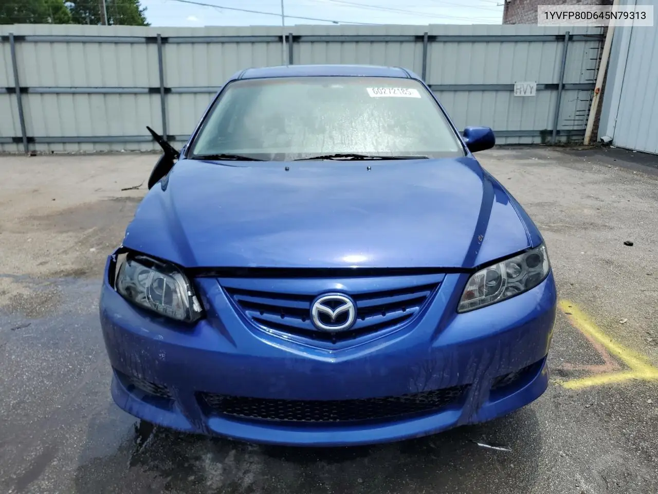 2004 Mazda 6 S VIN: 1YVFP80D645N79313 Lot: 60272185