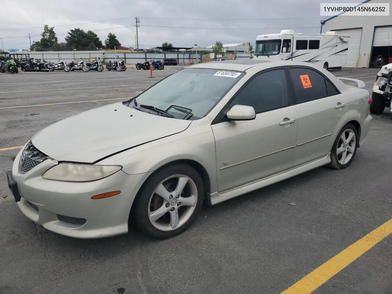 2004 Mazda 6 S VIN: 1YVHP80D145N66252 Lot: 61656795