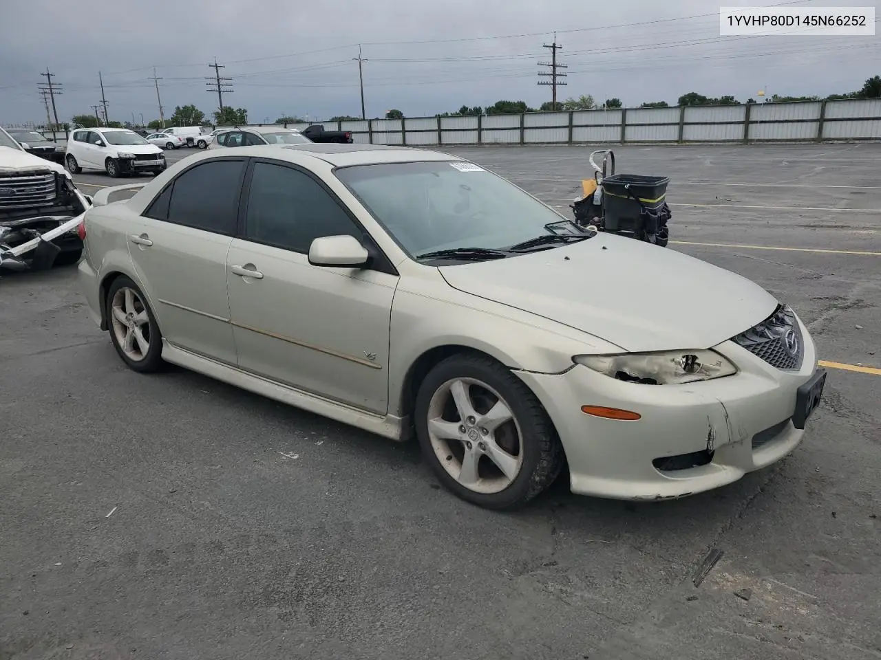 2004 Mazda 6 S VIN: 1YVHP80D145N66252 Lot: 61656795