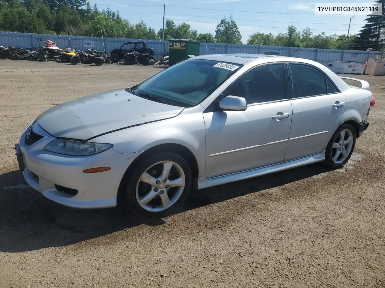 2004 Mazda 6 I VIN: 1YVHP81C845N21119 Lot: 61659835