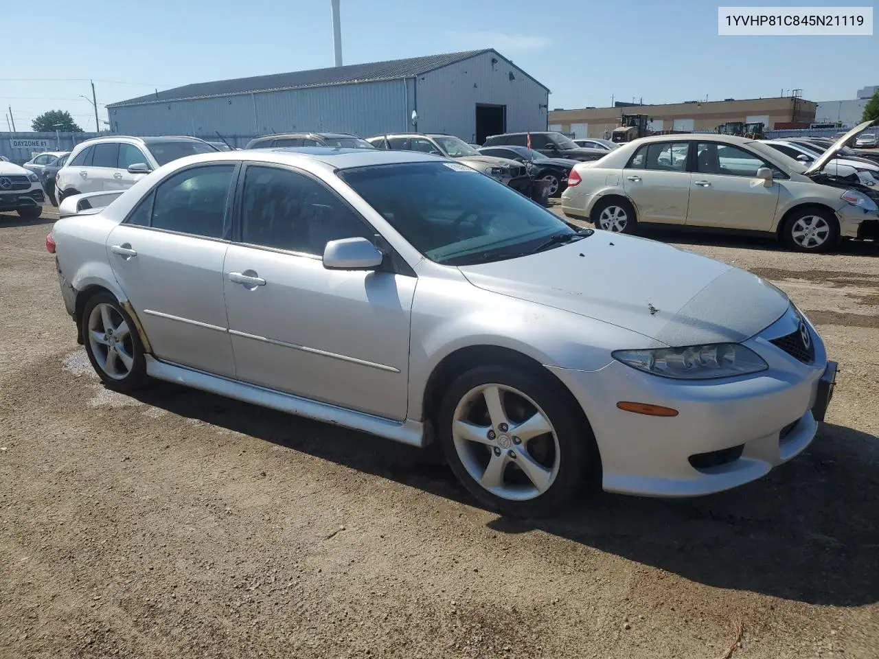 2004 Mazda 6 I VIN: 1YVHP81C845N21119 Lot: 61659835