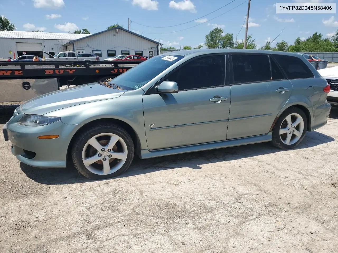 2004 Mazda 6 S VIN: 1YVFP82D045N58406 Lot: 61944445