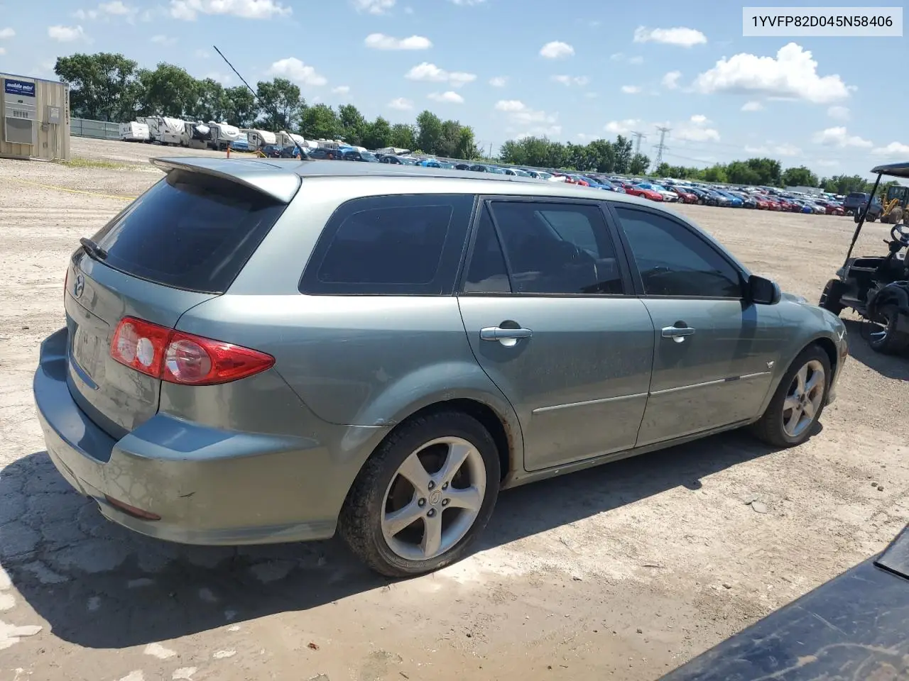 2004 Mazda 6 S VIN: 1YVFP82D045N58406 Lot: 61944445