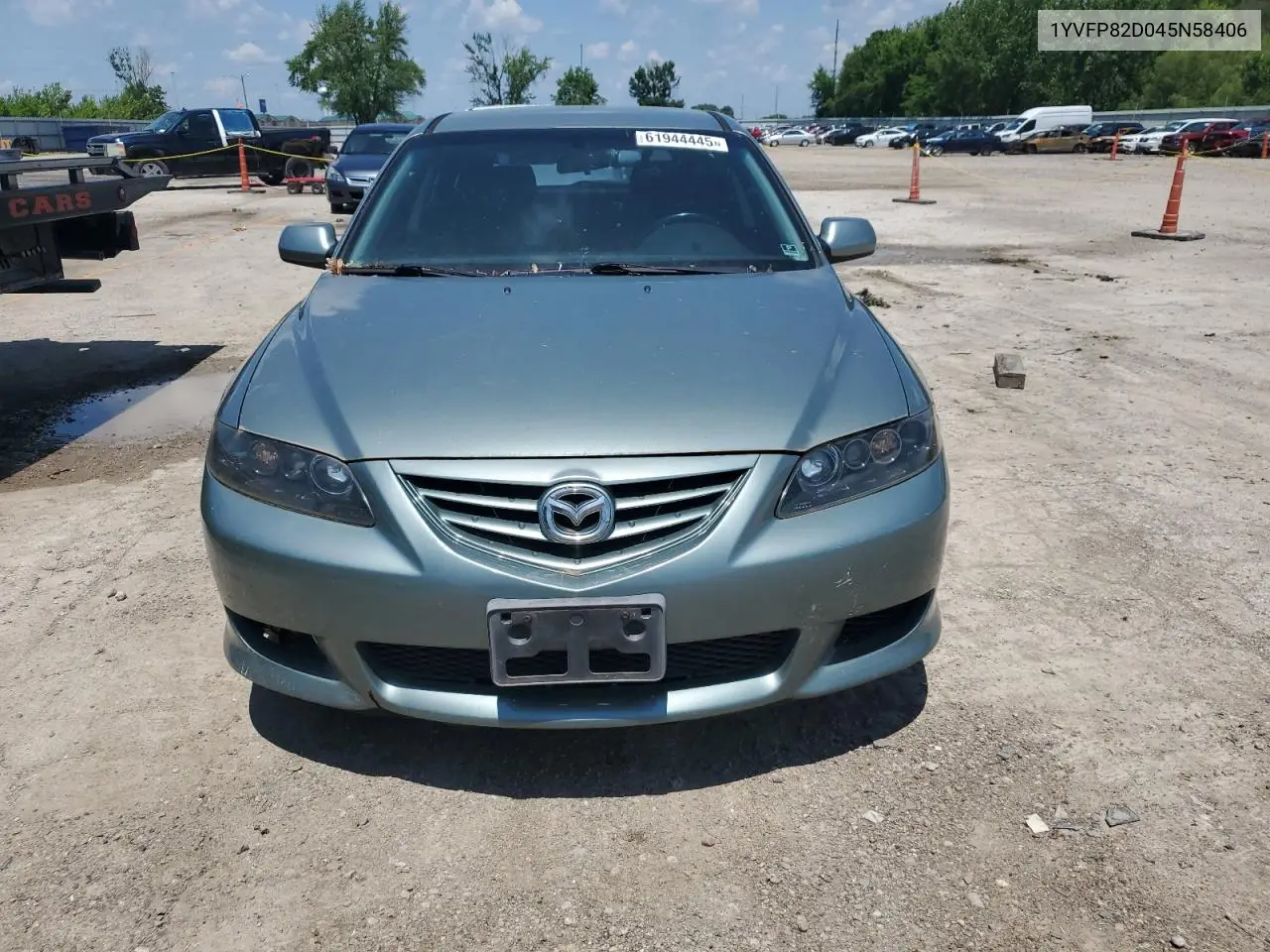 2004 Mazda 6 S VIN: 1YVFP82D045N58406 Lot: 61944445