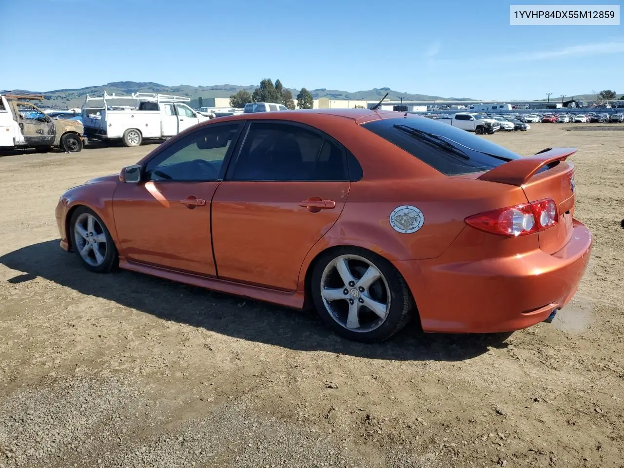 2005 Mazda 6 S VIN: 1YVHP84DX55M12859 Lot: 46340365