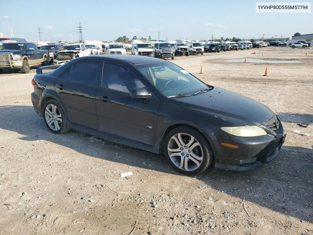 2005 Mazda 6 S VIN: 1YVHP80D555M57794 Lot: 50423205