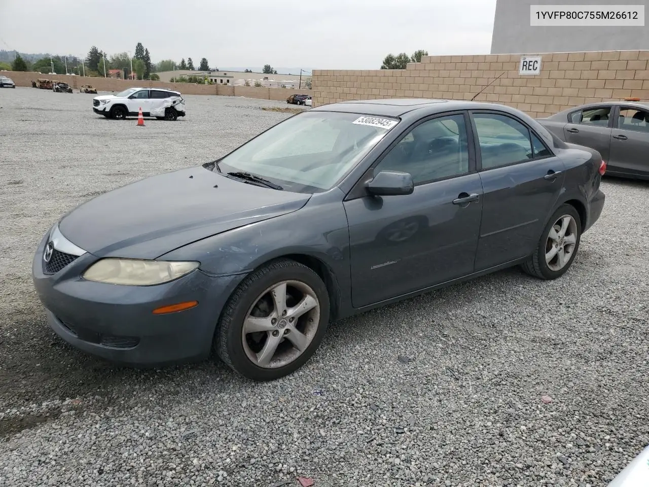 2005 Mazda 6 I VIN: 1YVFP80C755M26612 Lot: 53082945