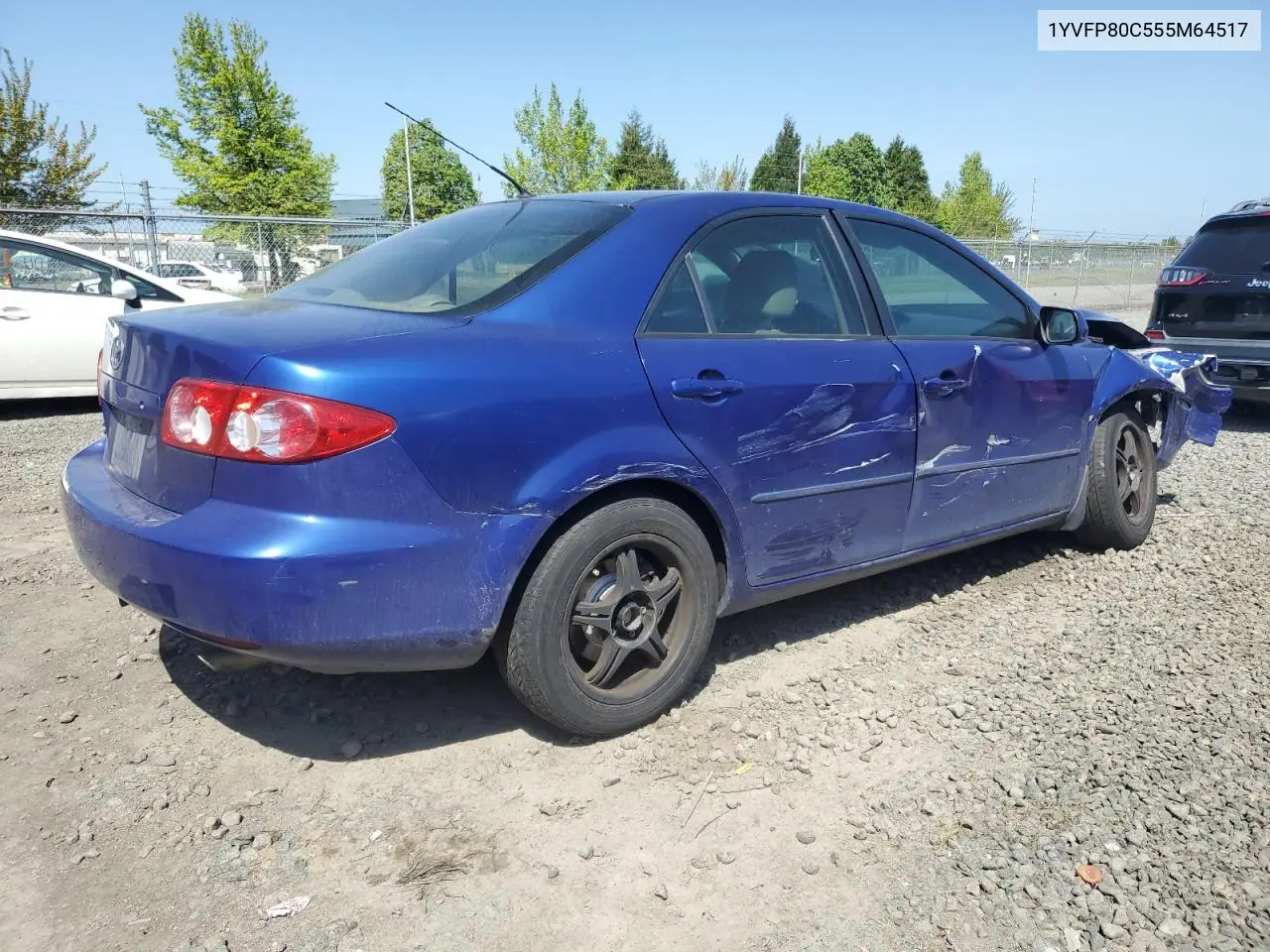 2005 Mazda 6 I VIN: 1YVFP80C555M64517 Lot: 54884805