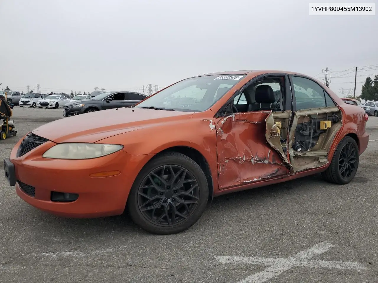 2005 Mazda 6 S VIN: 1YVHP80D455M13902 Lot: 55393365