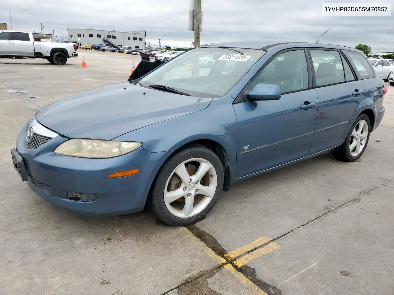 2005 Mazda 6 S VIN: 1YVHP82D655M70857 Lot: 55914635