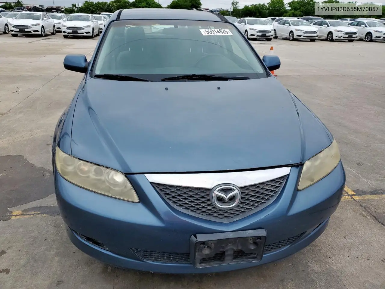 2005 Mazda 6 S VIN: 1YVHP82D655M70857 Lot: 55914635