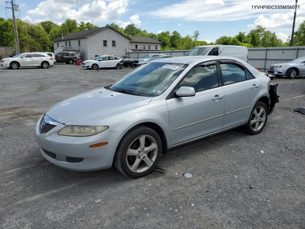 2005 Mazda 6 I VIN: 1YVHP80C555M56071 Lot: 56205755