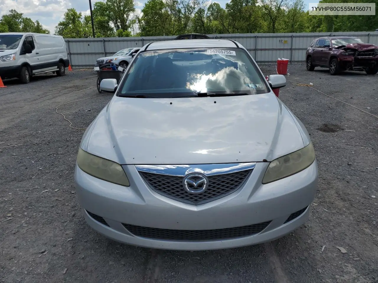 2005 Mazda 6 I VIN: 1YVHP80C555M56071 Lot: 56205755