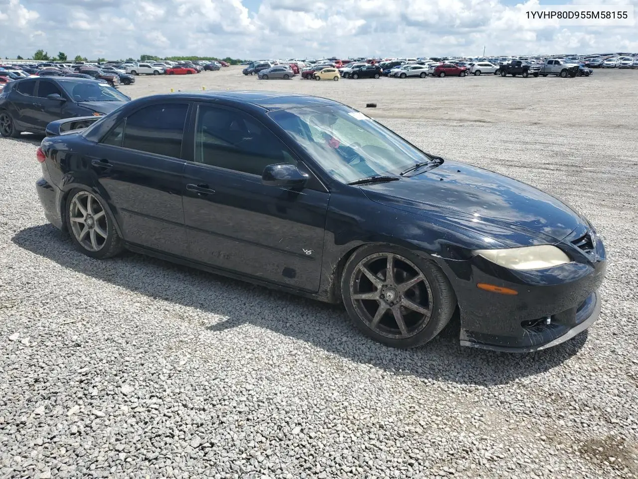 2005 Mazda 6 S VIN: 1YVHP80D955M58155 Lot: 56794265