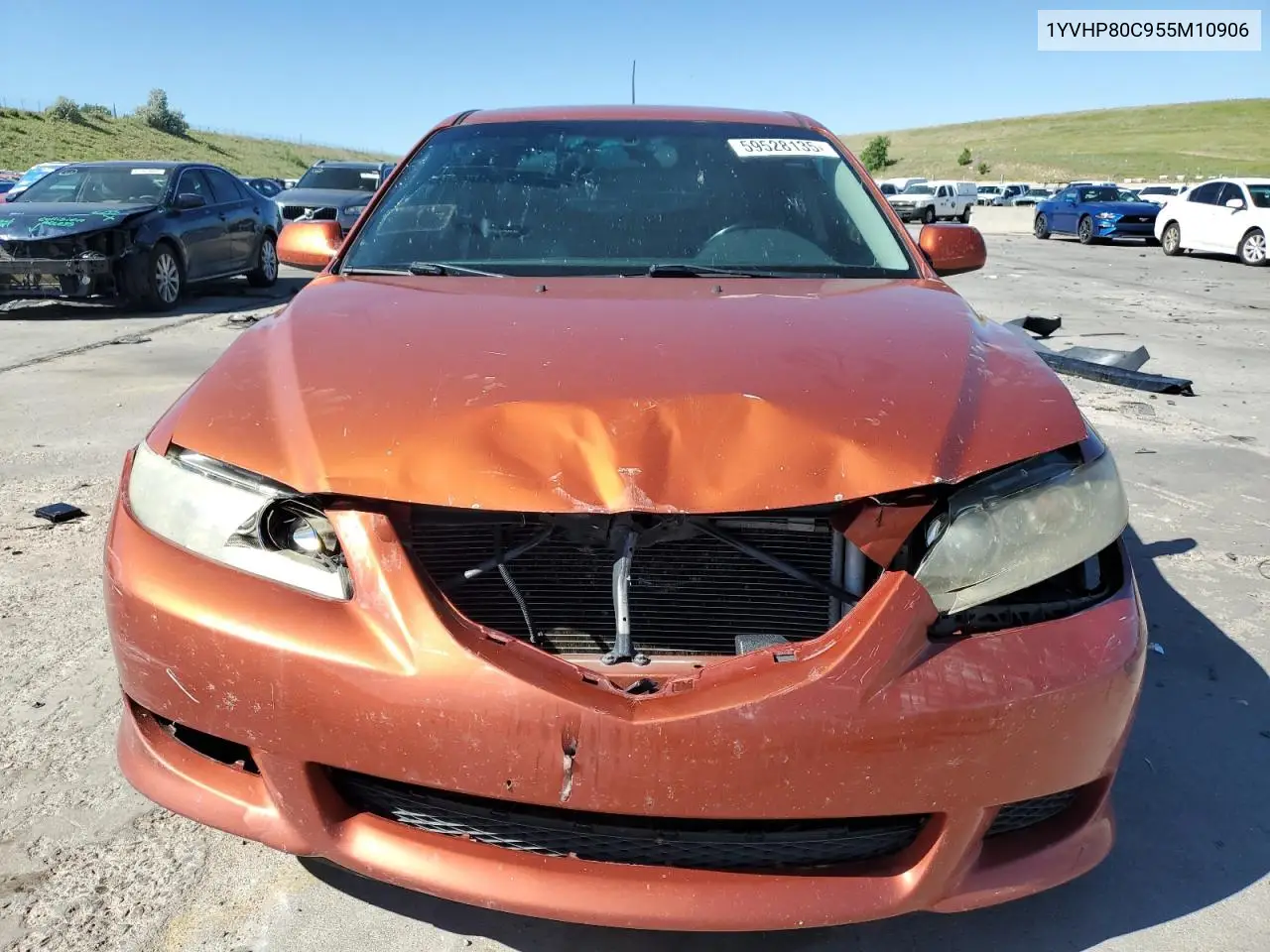 2005 Mazda 6 I VIN: 1YVHP80C955M10906 Lot: 59528135