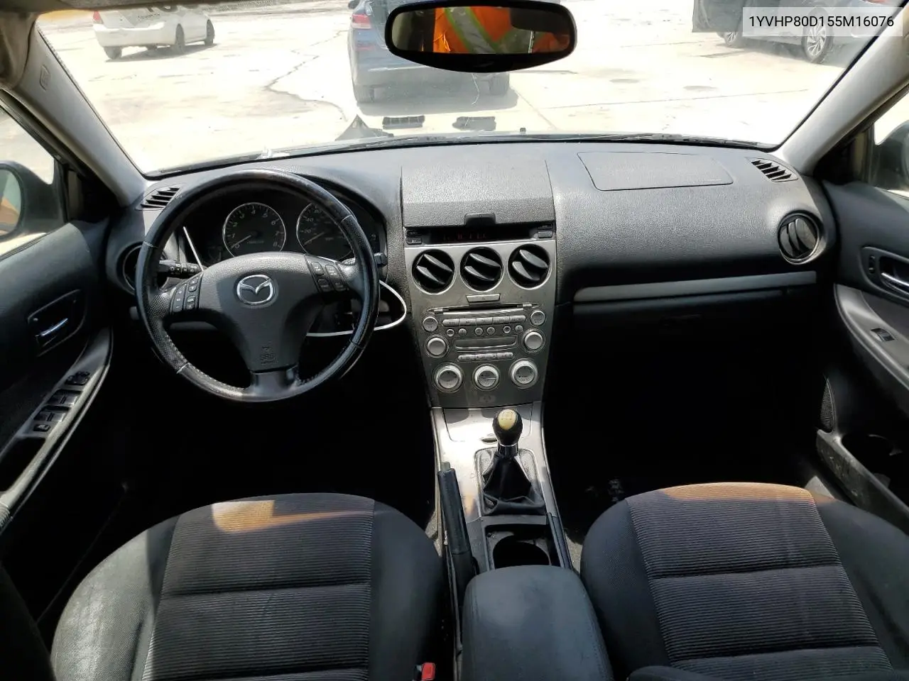 2005 Mazda 6 S VIN: 1YVHP80D155M16076 Lot: 60790385