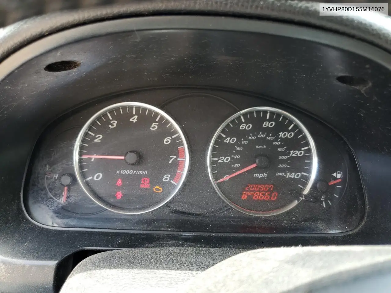 2005 Mazda 6 S VIN: 1YVHP80D155M16076 Lot: 60790385