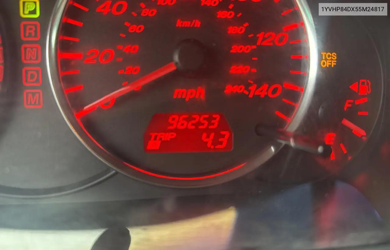 2005 Mazda 6 S VIN: 1YVHP84DX55M24817 Lot: 62428665