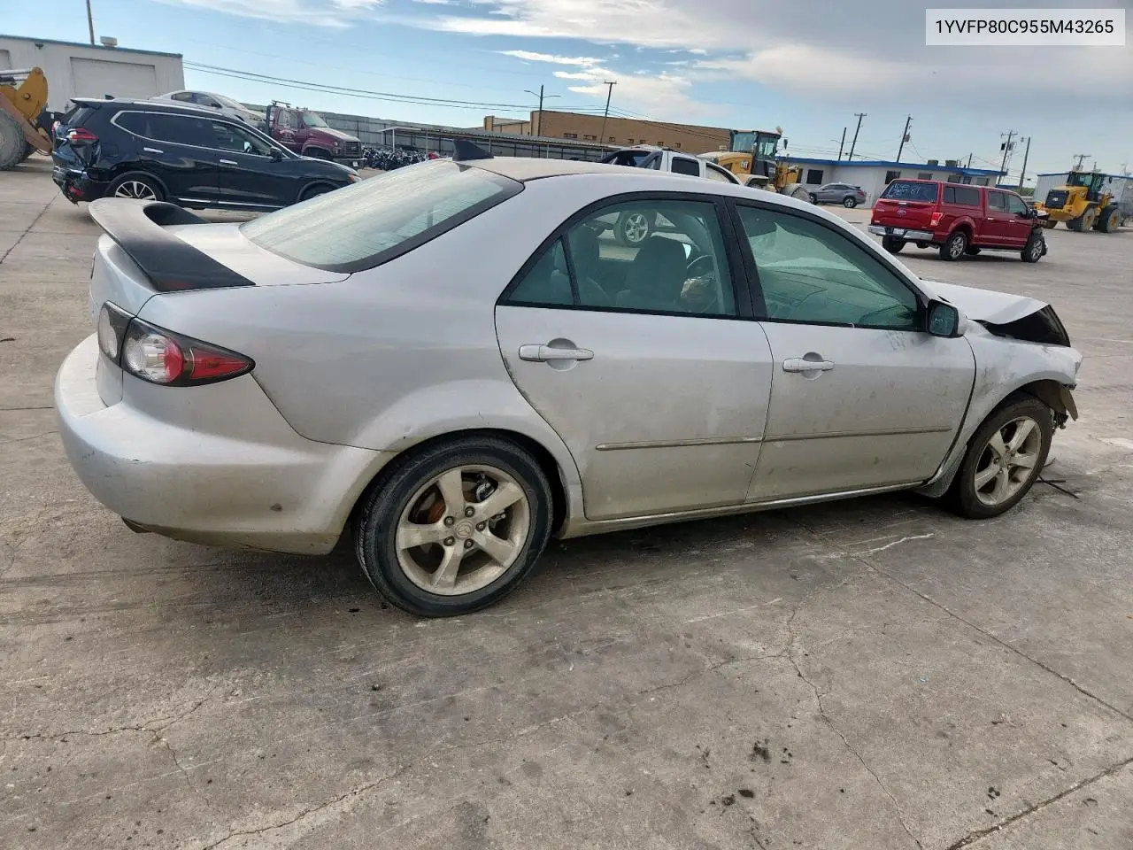 2005 Mazda 6 I VIN: 1YVFP80C955M43265 Lot: 62632025