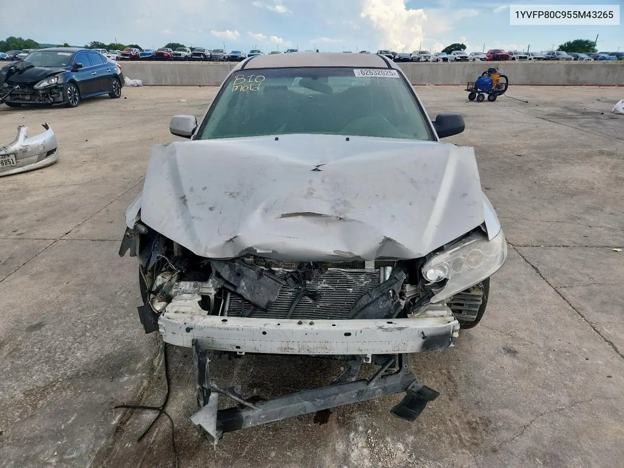 2005 Mazda 6 I VIN: 1YVFP80C955M43265 Lot: 62632025
