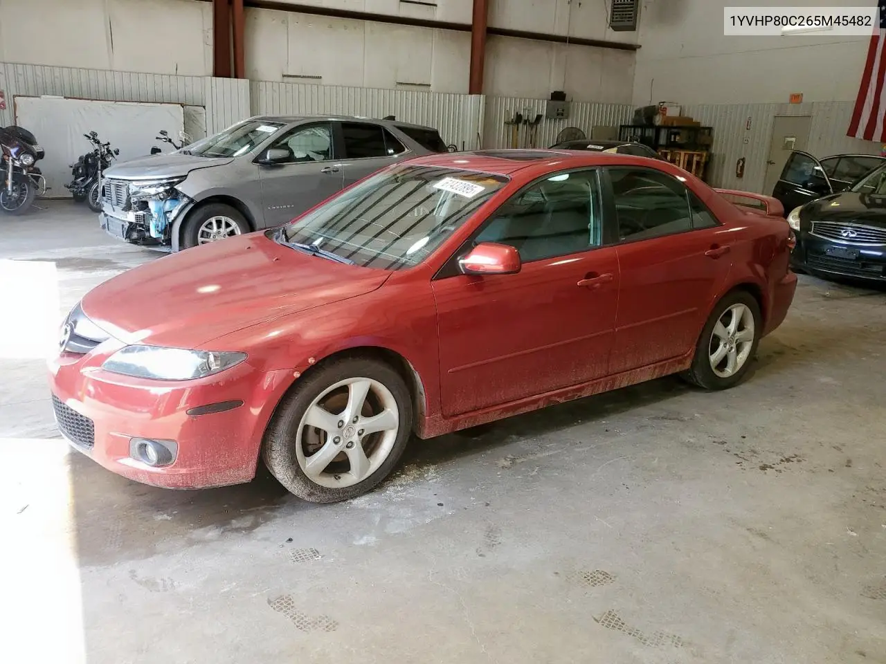 2006 Mazda 6 I VIN: 1YVHP80C265M45482 Lot: 61432895