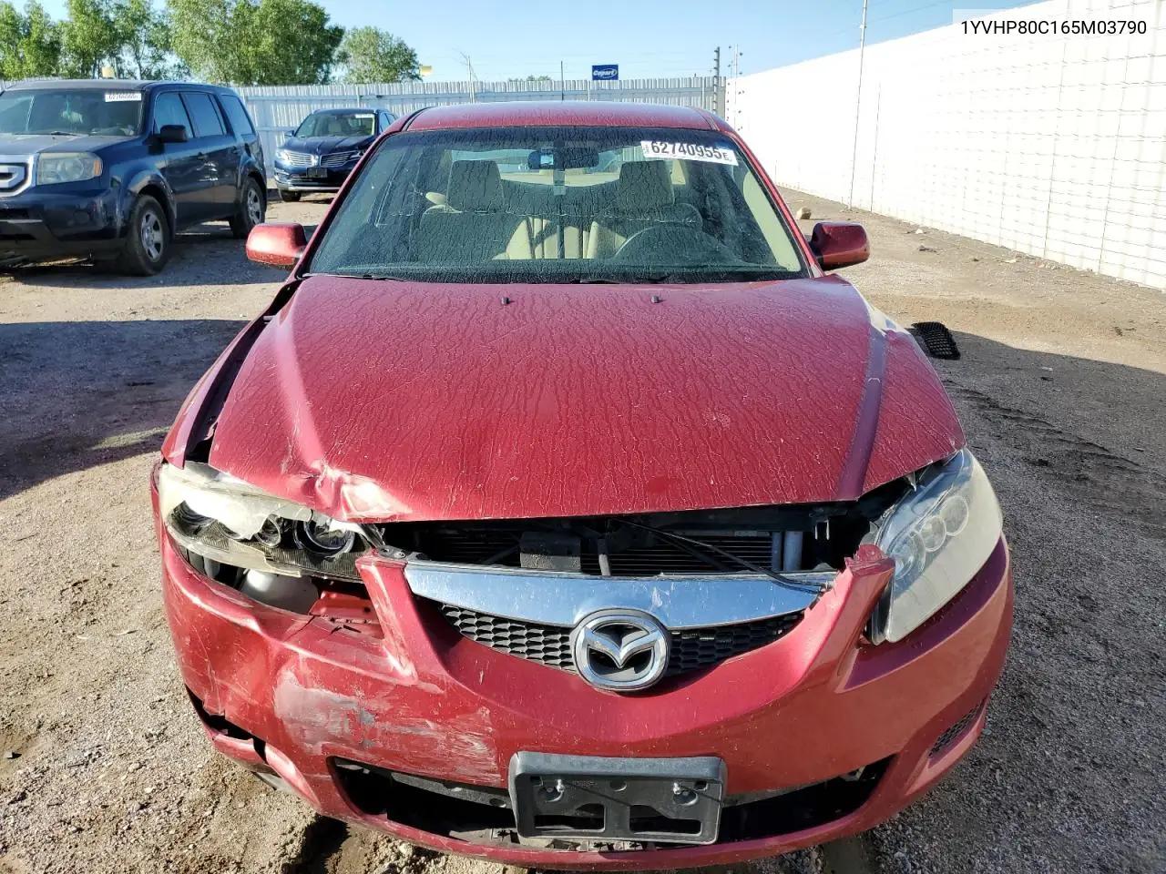 2006 Mazda 6 I VIN: 1YVHP80C165M03790 Lot: 62740955