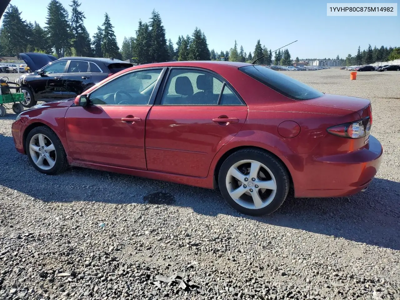 2007 Mazda 6 I VIN: 1YVHP80C875M14982 Lot: 62884835