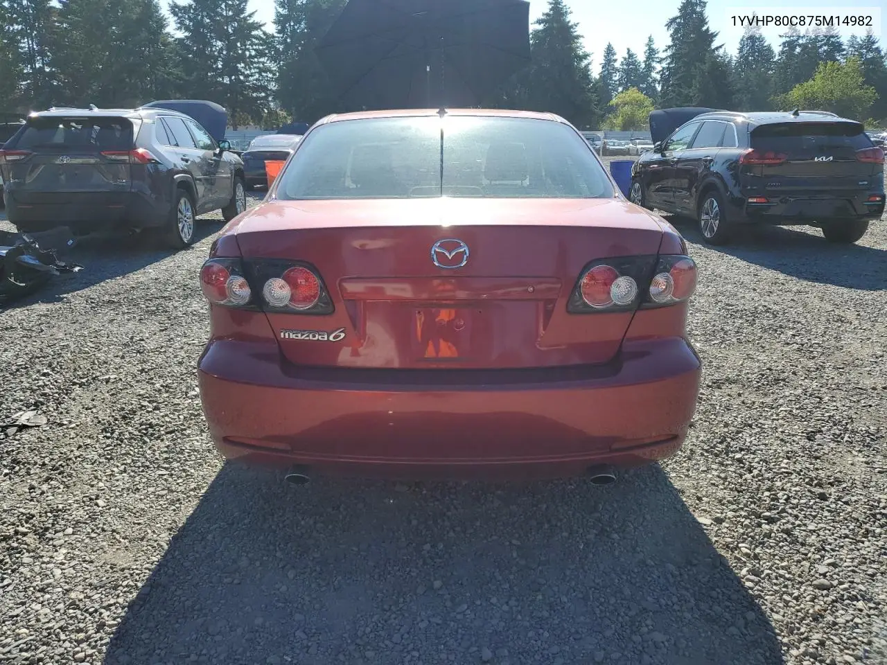 2007 Mazda 6 I VIN: 1YVHP80C875M14982 Lot: 62884835
