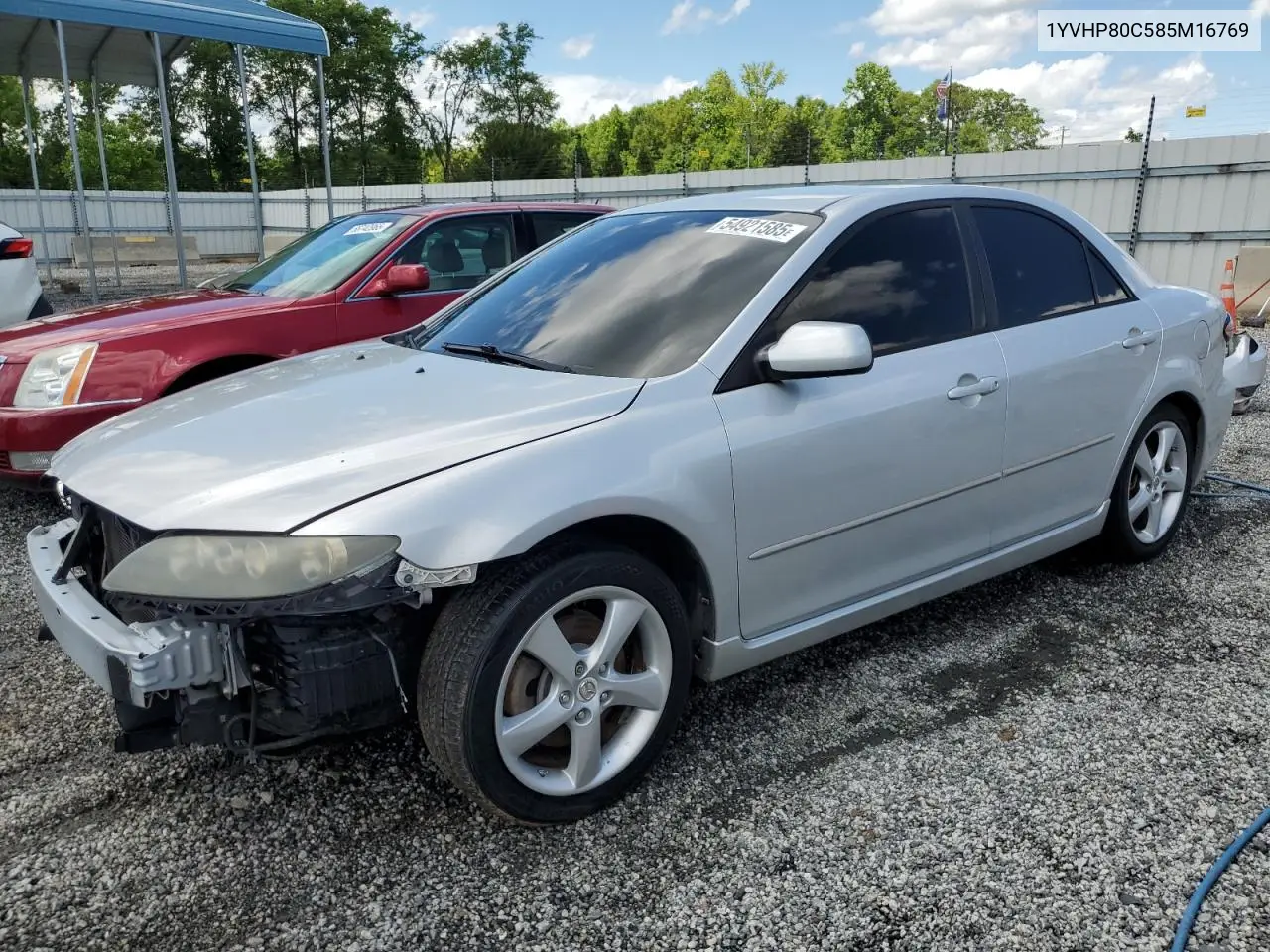 2008 Mazda 6 I VIN: 1YVHP80C585M16769 Lot: 54921585