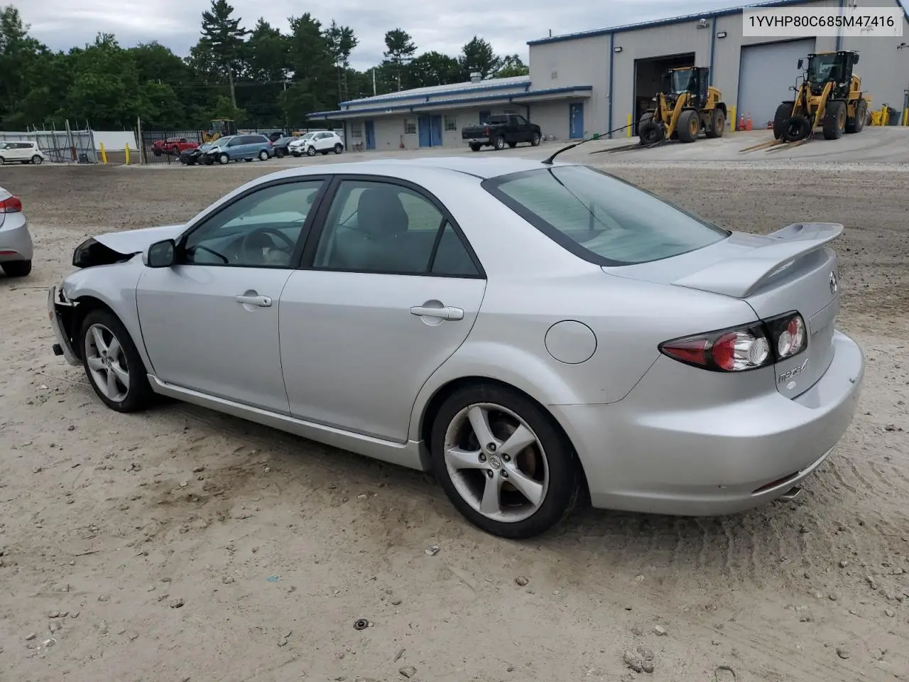 2008 Mazda 6 I VIN: 1YVHP80C685M47416 Lot: 60825795