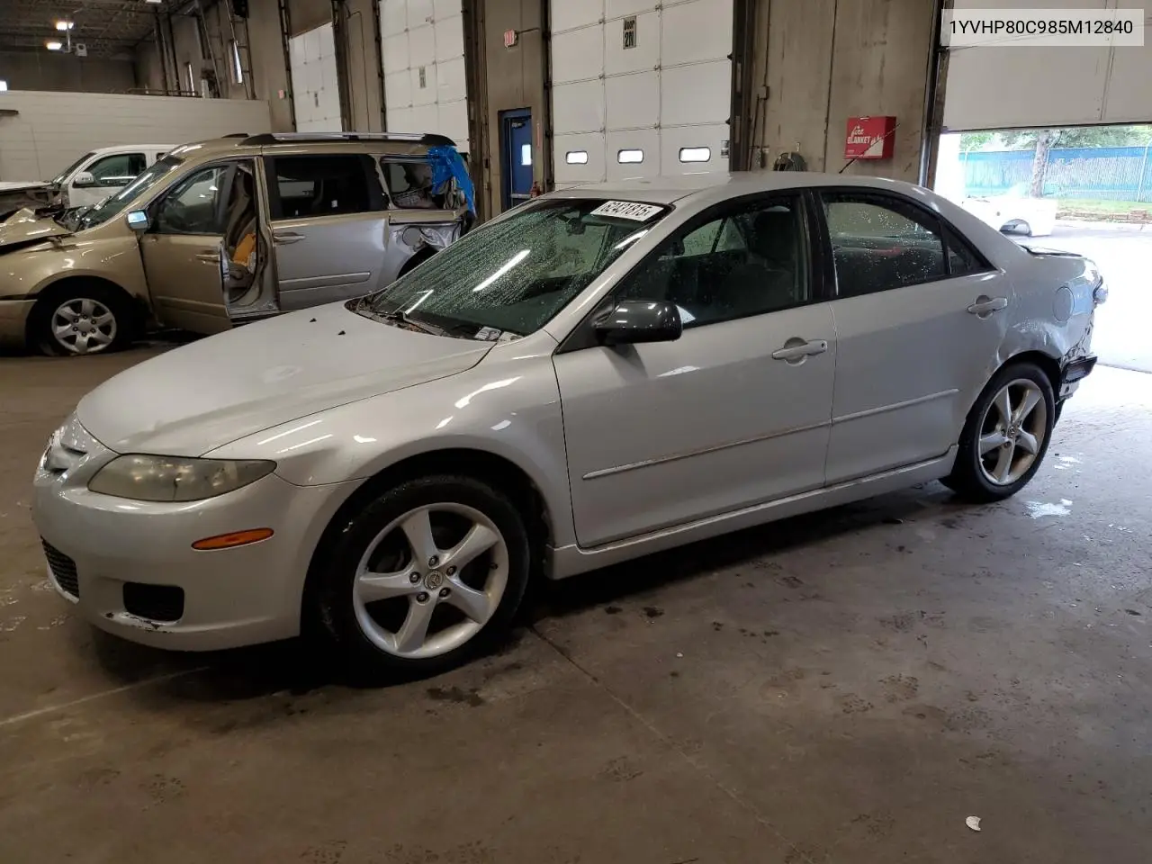 2008 Mazda 6 I VIN: 1YVHP80C985M12840 Lot: 62431815