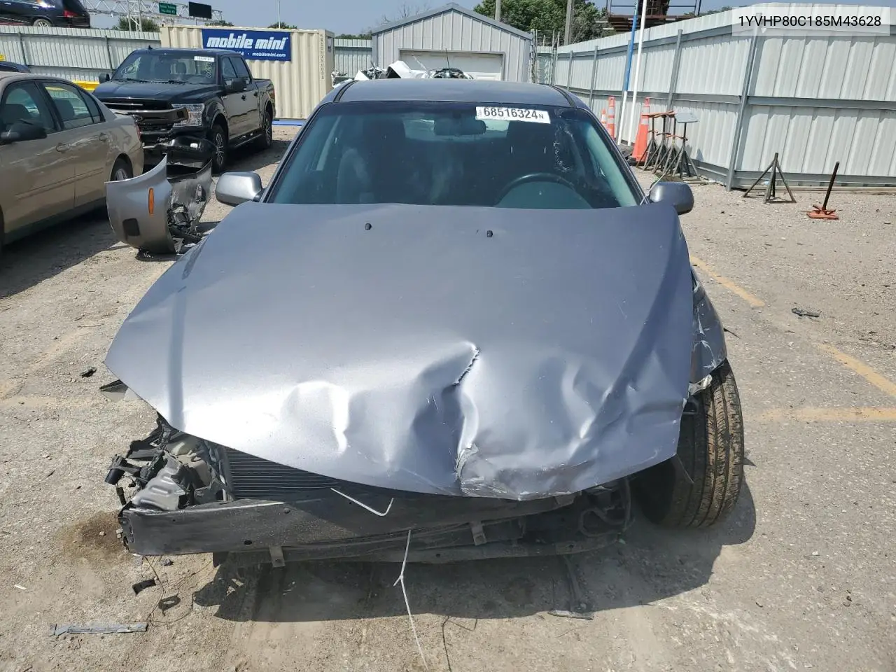 2008 Mazda 6 I VIN: 1YVHP80C185M43628 Lot: 68516324